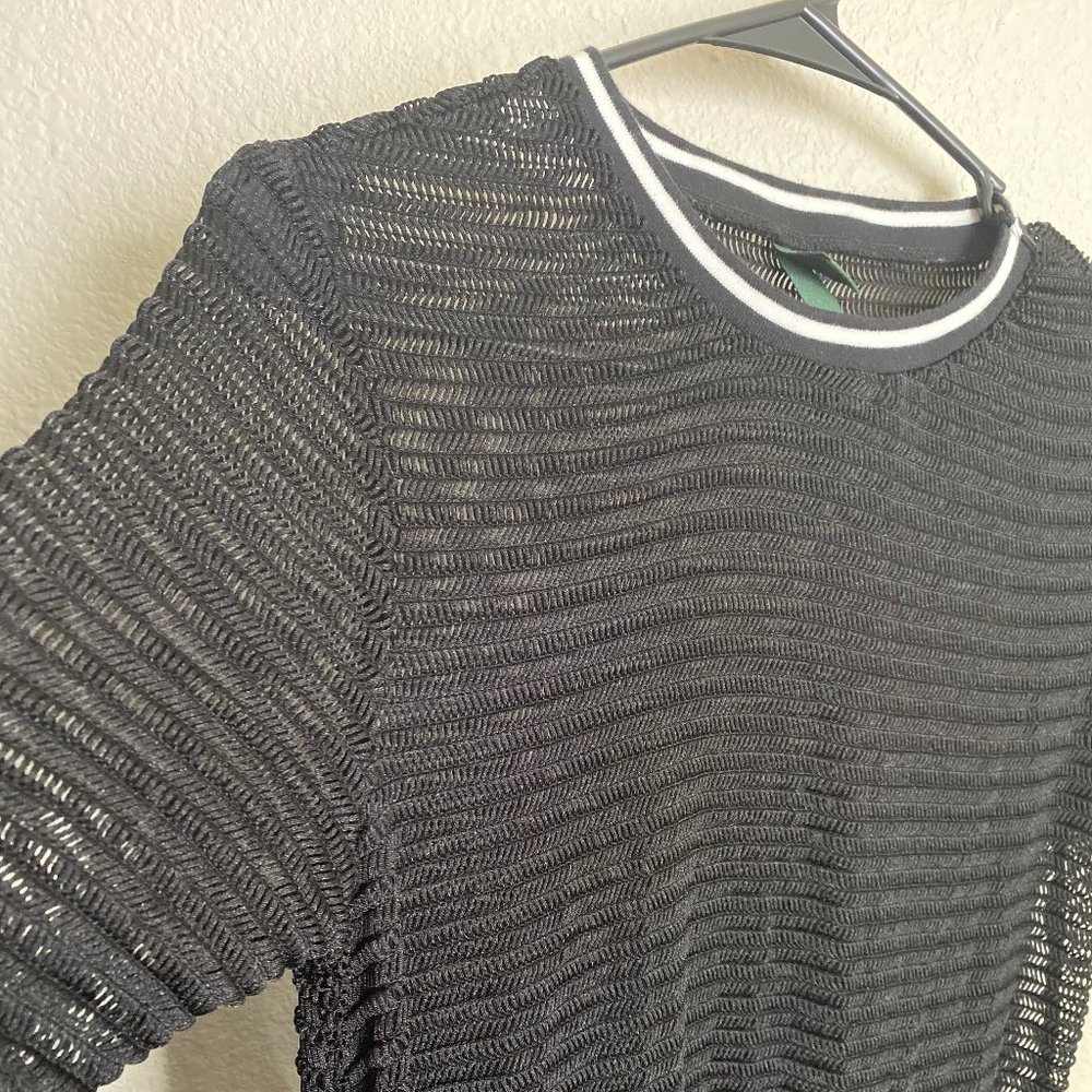 Mesh black tee shirt